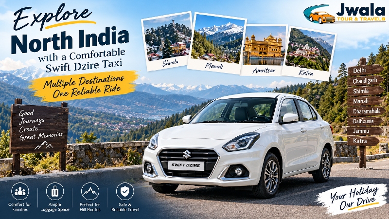 Why Taxi Hire Suits Multi-City North India Holidays